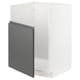 METOD Mob base lavello TALLSJÖN, bianco/Voxtorp grigio scuro, 60x60 cm