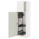 METOD Mobile alto con accessori pulizia, bianco/Veddinge bianco, 60x60x200 cm