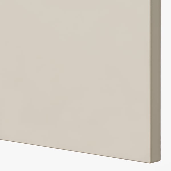 METOD mobile alto con ripiani/2 ante, bianco/Voxtorp beige chiaro lucido,  60x60x200 cm - IKEA Svizzera