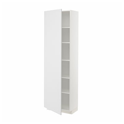 METOD Mobile alto con ripiani, bianco/Stensund bianco, 60x37x200 cm
