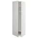 METOD Mobile alto con ripiani/cestello, bianco/Havstorp grigio chiaro, 60x60x200 cm