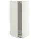 METOD Mobile alto per frigo/congelatore, bianco/Aspudden grigio chiaro, 60x60x140 cm