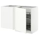 METOD Mobile base angolare/cestello estr., bianco/Stensund bianco, 128x68 cm