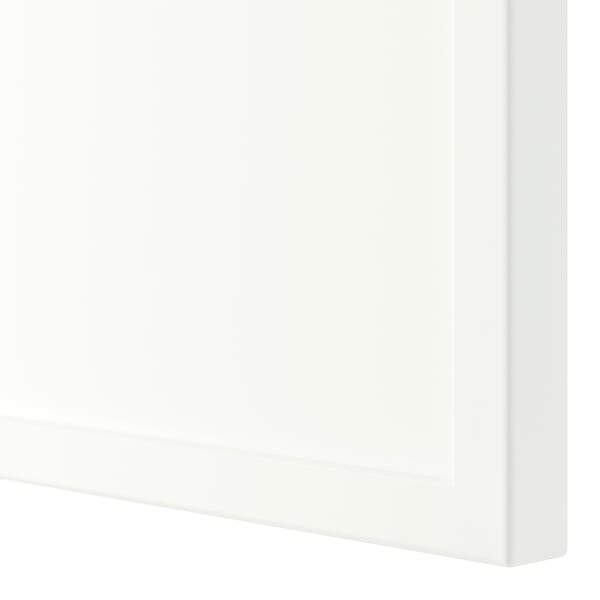METOD Mobile base angolare con ripiano, bianco/Aspudden bianco opaco, 128x68 cm