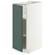 METOD Mobile base con ripiani, bianco/Aspudden grigio scuro-verde, 30x60 cm