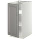 METOD Mobile base con ripiani, bianco/Bodbyn grigio, 40x60 cm