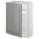METOD Mobile base con ripiani, bianco/Bodbyn grigio, 60x37 cm
