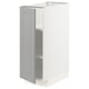 METOD Mobile base con ripiani, bianco/Bodbyn grigio, 30x60 cm