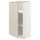 METOD Mobile base con ripiani, bianco/Havstorp beige, 40x37 cm