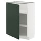 METOD Mobile base con ripiani, bianco/Havstorp verde intenso, 60x37 cm
