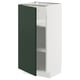 METOD Mobile base con ripiani, bianco/Havstorp verde intenso, 40x37 cm