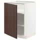 METOD Mobile base con ripiani, bianco/Sinarp marrone, 60x60 cm