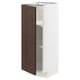 METOD Mobile base con ripiani, bianco/Sinarp marrone, 30x37 cm