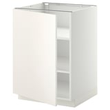 METOD Mobile base con ripiani, bianco/Veddinge bianco, 60x60 cm