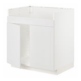 METOD Mobile base per lavello 2vas HAVSEN, bianco/Stensund bianco, 80x60 cm