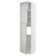 METOD Mobile frigo/3 ante, bianco/Havstorp grigio chiaro, 60x60x240 cm