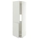 METOD Mobile frigo o congelatore/2 ante, bianco/Aspudden grigio chiaro, 60x60x200 cm
