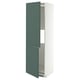METOD Mobile frigo o congelatore/2 ante, bianco/Aspudden grigio scuro-verde, 60x60x200 cm