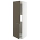 METOD Mobile frigo o congelatore/2 ante, bianco/Havstorp marrone-beige, 60x60x200 cm