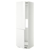 METOD Mobile frigo o congelatore/2 ante, bianco/Ringhult bianco, 60x60x200 cm
