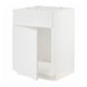 METOD Mobile lavello con anta/frontale, bianco/Stensund bianco, 60x60 cm