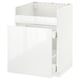 METOD Mobile lavello HAVSEN/3front/2cass, bianco Maximera/Ringhult bianco, 60x60 cm