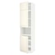 METOD Mobile microonde, 2 ante/ripiani, bianco/Bodbyn bianco sporco, 60x60x240 cm