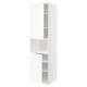 METOD Mobile microonde, 2 ante/ripiani, bianco Enköping/bianco effetto legno, 60x60x220 cm