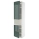 Opzione: METOD Mobile microonde, 2 ante/ripiani, bianco/Kallarp grigio-verde scuro lucido, 60x60x240 cm
