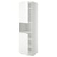 METOD Mobile microonde, 2 ante/ripiani, bianco/Ringhult bianco, 60x60x200 cm
