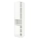 METOD Mobile microonde, 2 ante/ripiani, bianco/Ringhult bianco, 60x60x240 cm