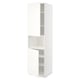METOD Mobile microonde, 2 ante/ripiani, bianco/Vallstena bianco, 60x60x220 cm
