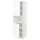 METOD Mobile microonde, 2 ante/ripiani, bianco/Vallstena bianco, 60x60x200 cm