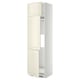 METOD Mobile per frigo/congelatore+3 ante, bianco/Bodbyn bianco sporco, 60x60x220 cm