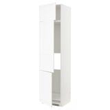 METOD Mobile per frigo/congelatore+3 ante, bianco Enköping/bianco effetto legno, 60x60x240 cm