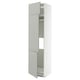METOD Mobile per frigo/congelatore+3 ante, bianco/Havstorp grigio chiaro, 60x60x240 cm
