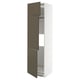 METOD Mobile per frigo/congelatore+3 ante, bianco/Havstorp marrone-beige, 60x60x220 cm