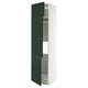 METOD Mobile per frigo/congelatore+3 ante, bianco/Havstorp verde intenso, 60x60x240 cm