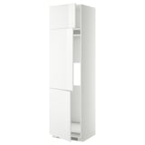 METOD Mobile per frigo/congelatore+3 ante, bianco/Ringhult bianco, 60x60x220 cm