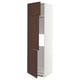 METOD Mobile per frigo/congelatore+3 ante, bianco/Sinarp marrone, 60x60x220 cm
