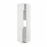 METOD Mobile per frigo/congelatore+3 ante, bianco/Stensund bianco, 60x60x220 cm