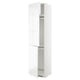 METOD Mobile per frigo/congelatore+3 ante, bianco/Voxtorp lucido/bianco, 60x60x240 cm