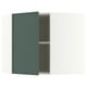 METOD Pensile angolare con ripiani, bianco/Aspudden grigio scuro-verde, 68x60 cm
