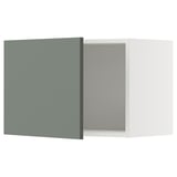 METOD Pensile, bianco/Nickebo grigio-verde opaco, 60x40 cm