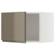 METOD Pensile, bianco/Voxtorp grigio-marrone scuro lucido, 60x40 cm