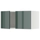 Opzione: METOD Pensile con 2 ante, bianco/Kallarp grigio-verde scuro lucido, 80x40 cm