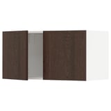 METOD Pensile con 2 ante, bianco/Sinarp marrone, 80x40 cm