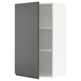 METOD Pensile con ripiani, bianco/Voxtorp grigio scuro, 60x100 cm
