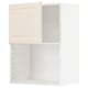 METOD Pensile per forno a microonde, bianco/Bodbyn bianco sporco, 60x80 cm