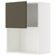 METOD Pensile per forno a microonde, bianco/Havstorp marrone-beige, 60x80 cm
